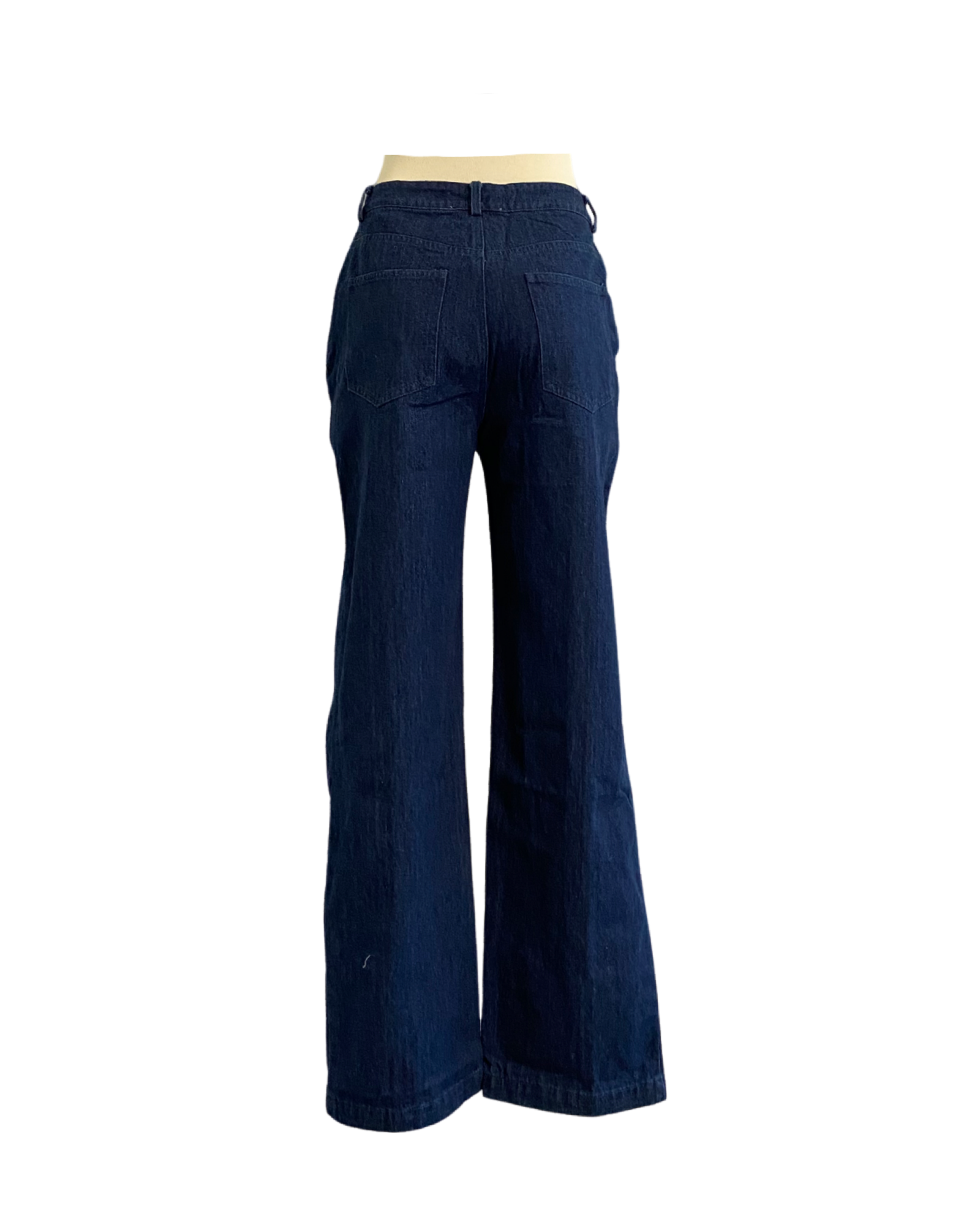 Zipper Detail Denim Pants