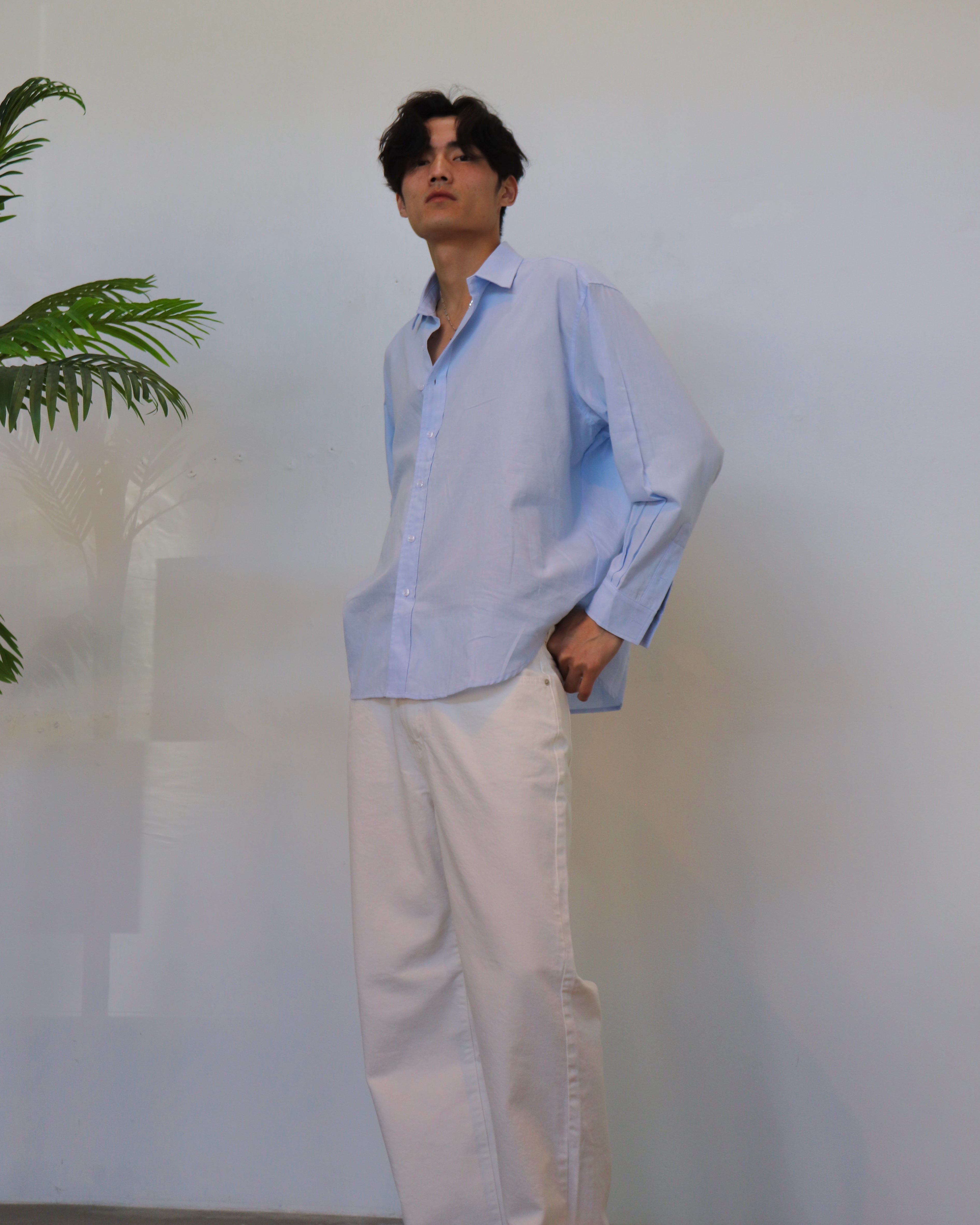 Johnson Button Up - Pastel Blue
