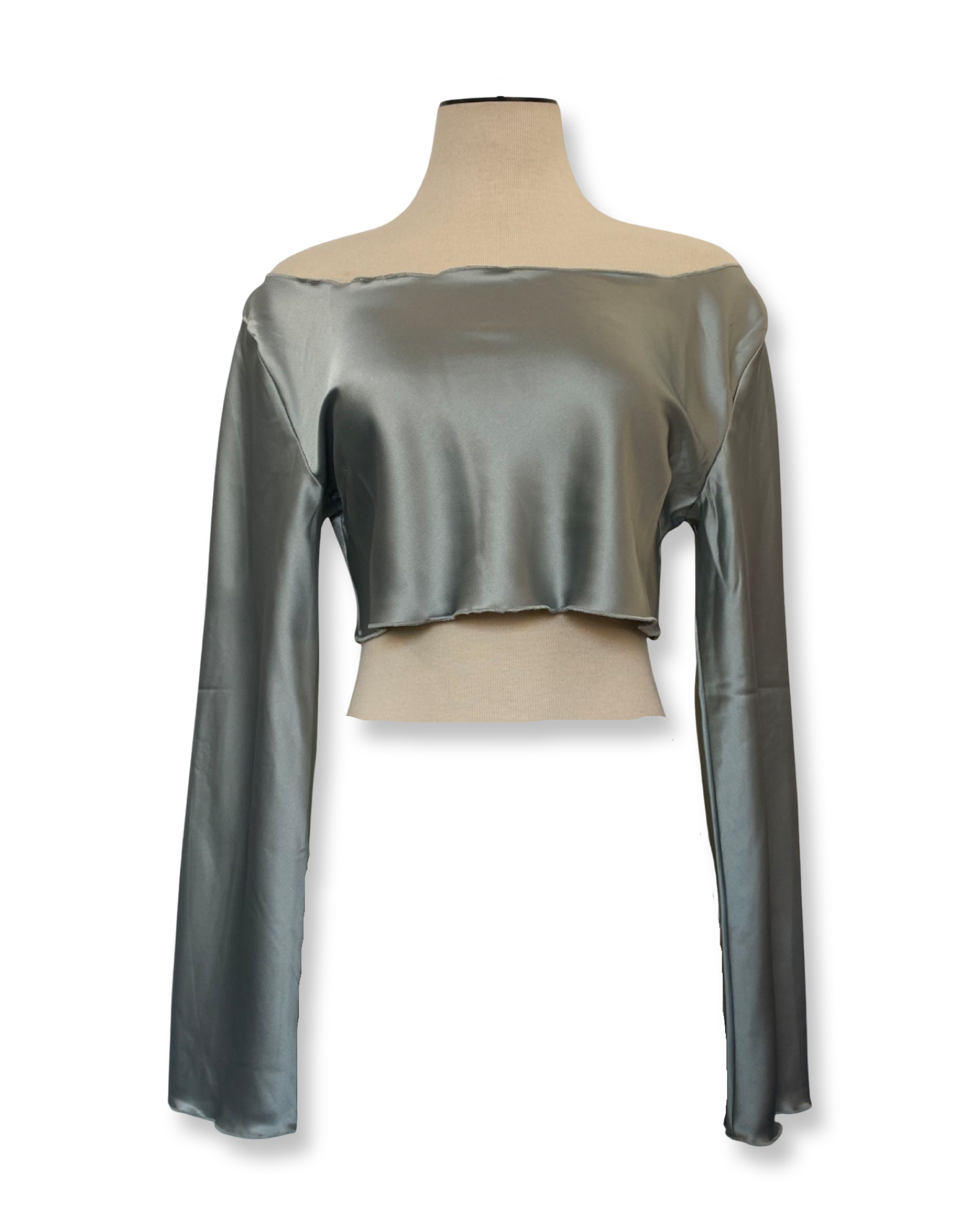 Wide neck crop top - Disco