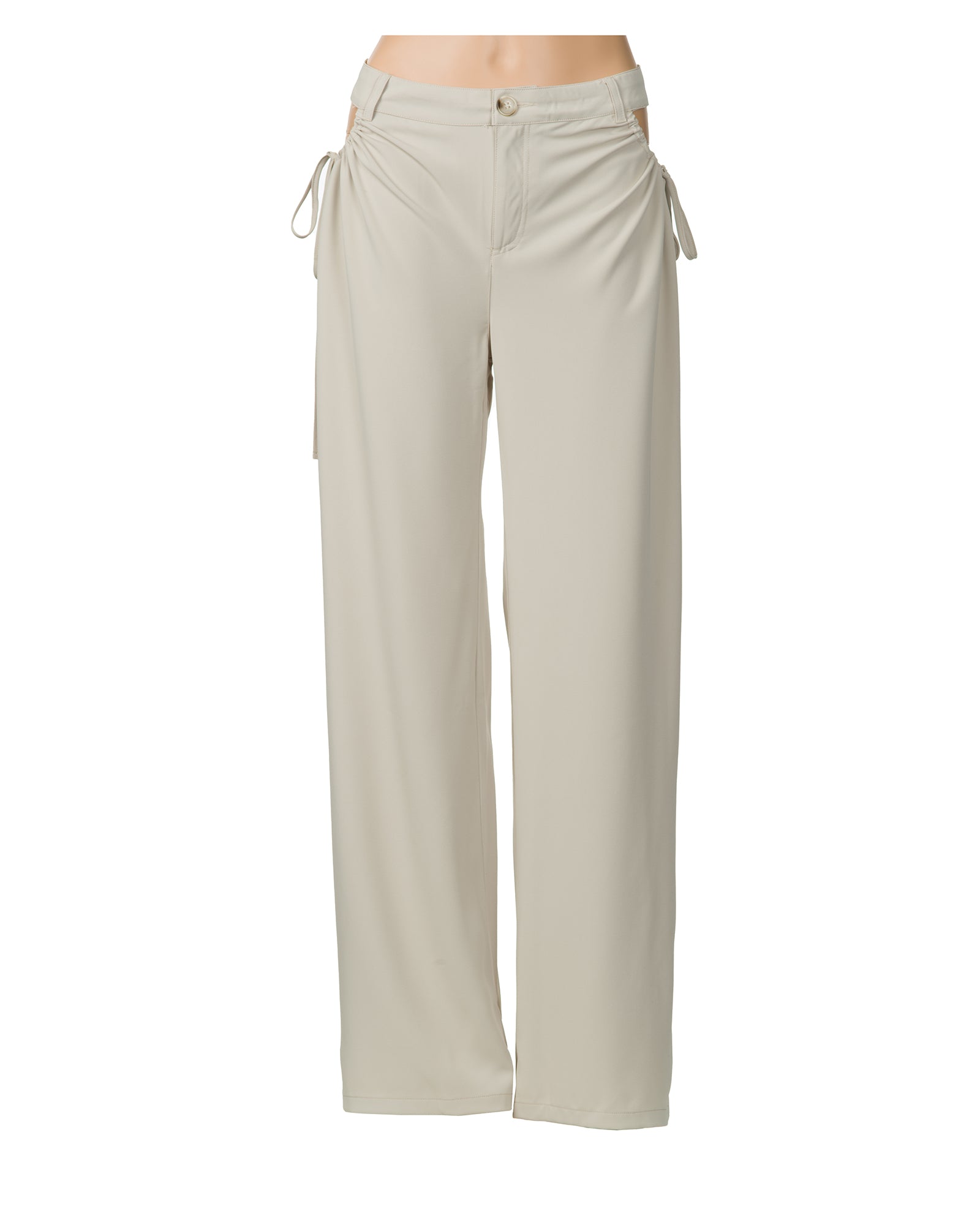 Cut out wide leg trousers