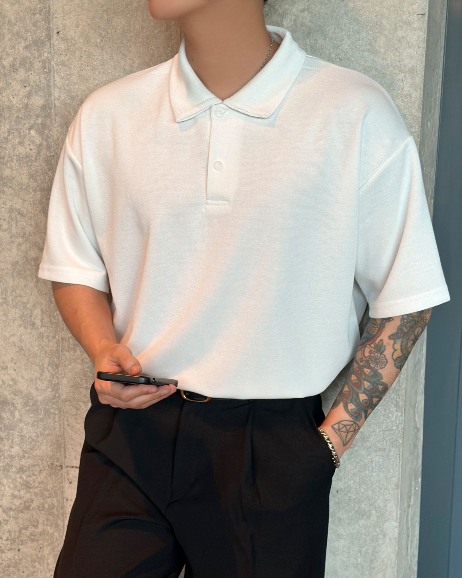 Hannam Short Sleeve Shirt - White