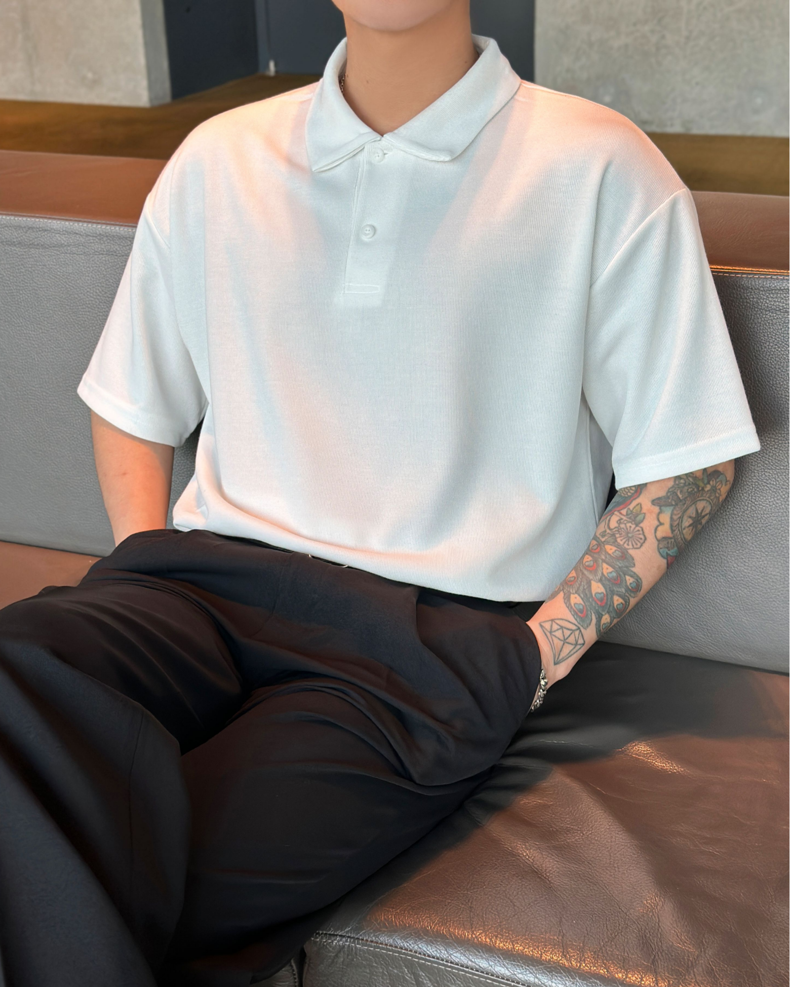 Hannam Short Sleeve Shirt - White