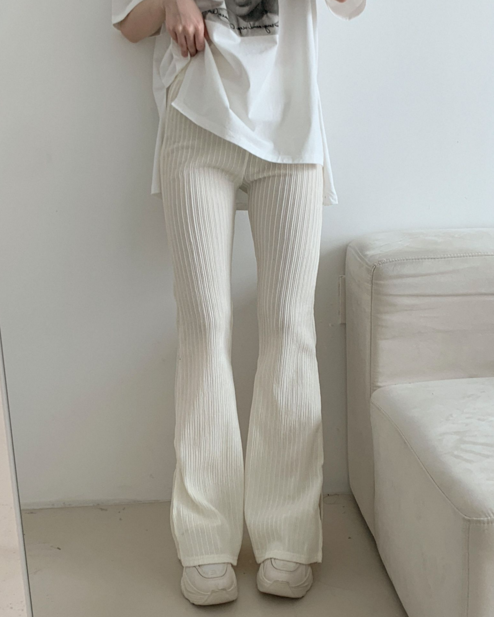 Ella Flared Pants - Cream