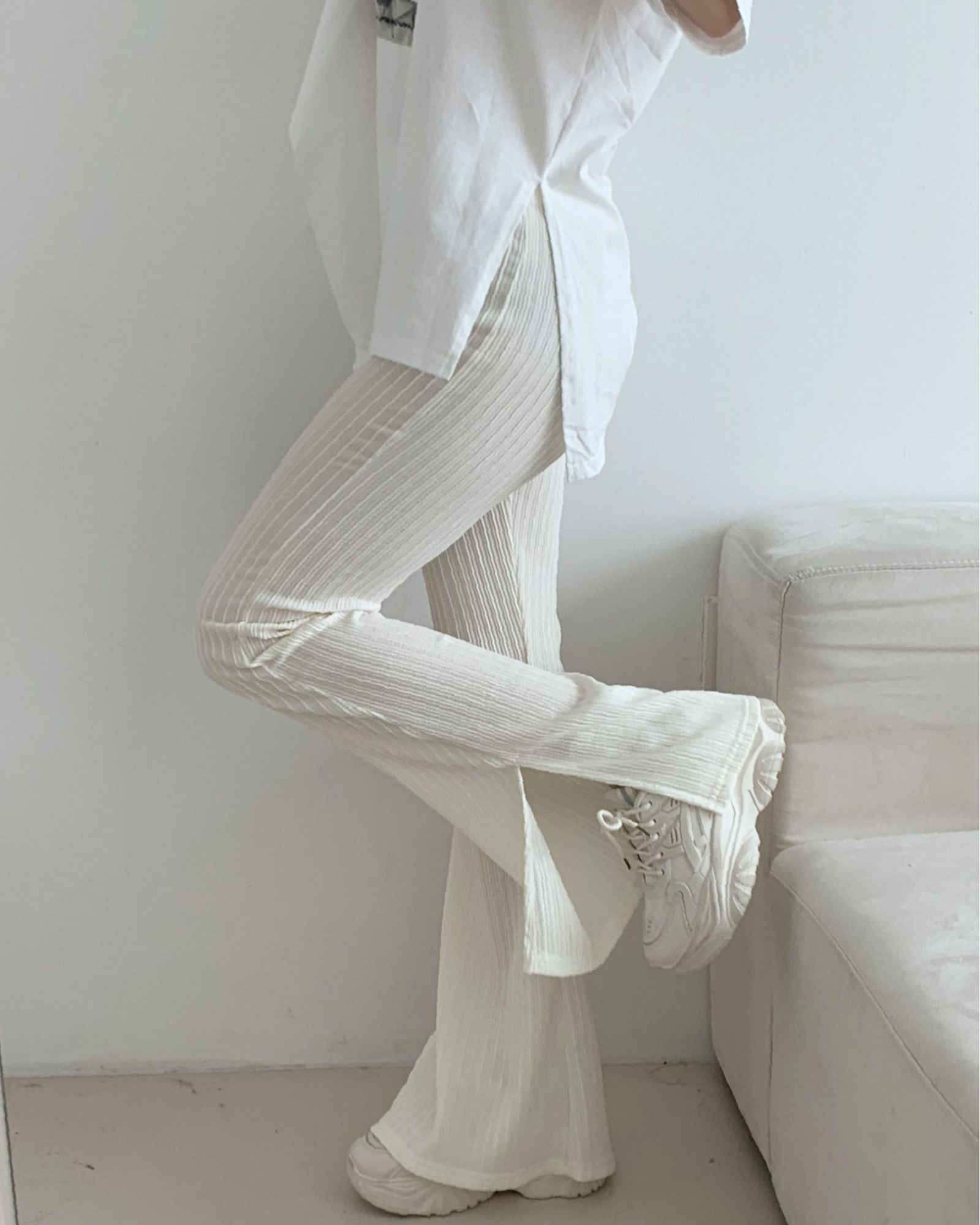 Ella Flared Pants - Cream