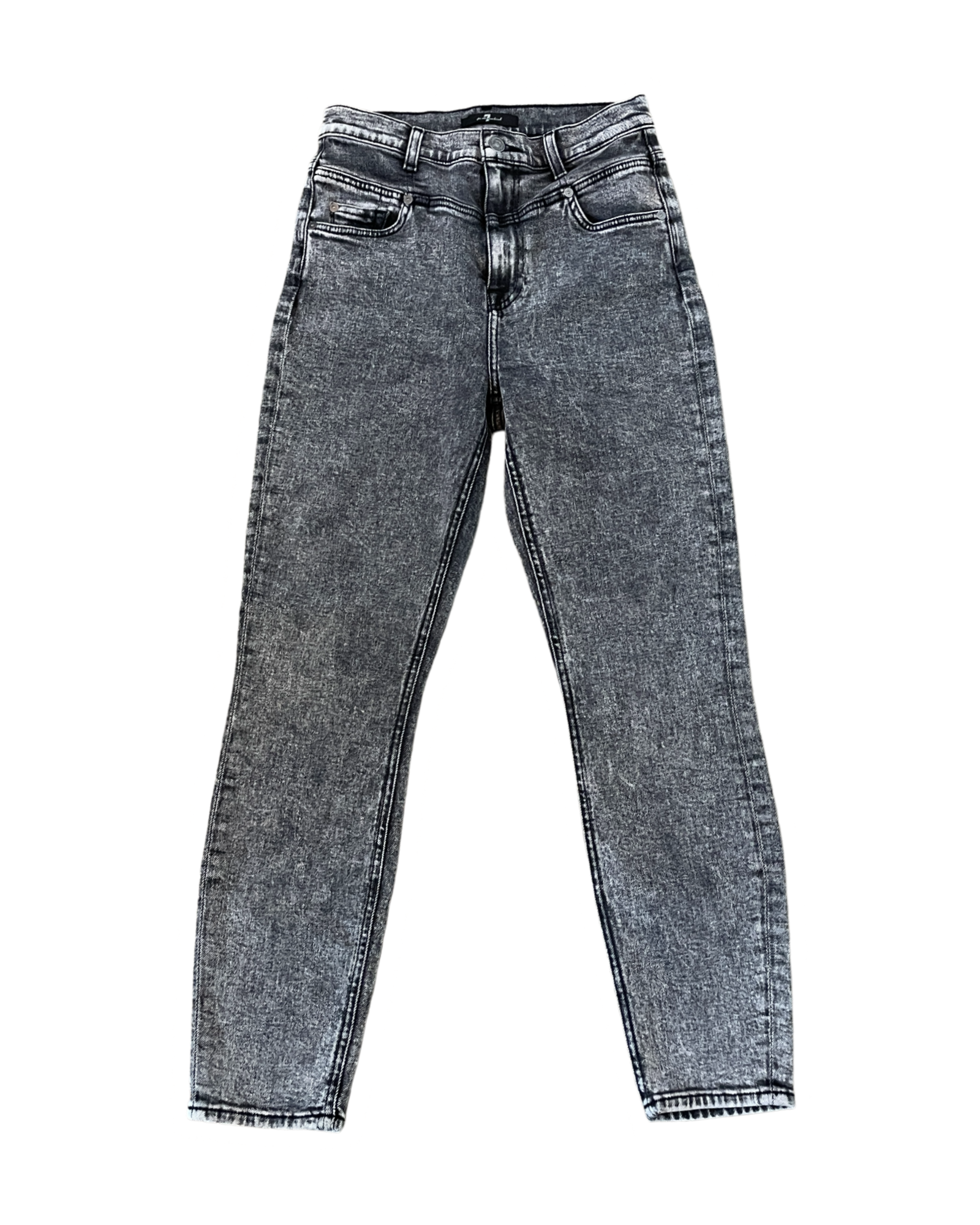 Retro Corset Acid wash Skinny Denim