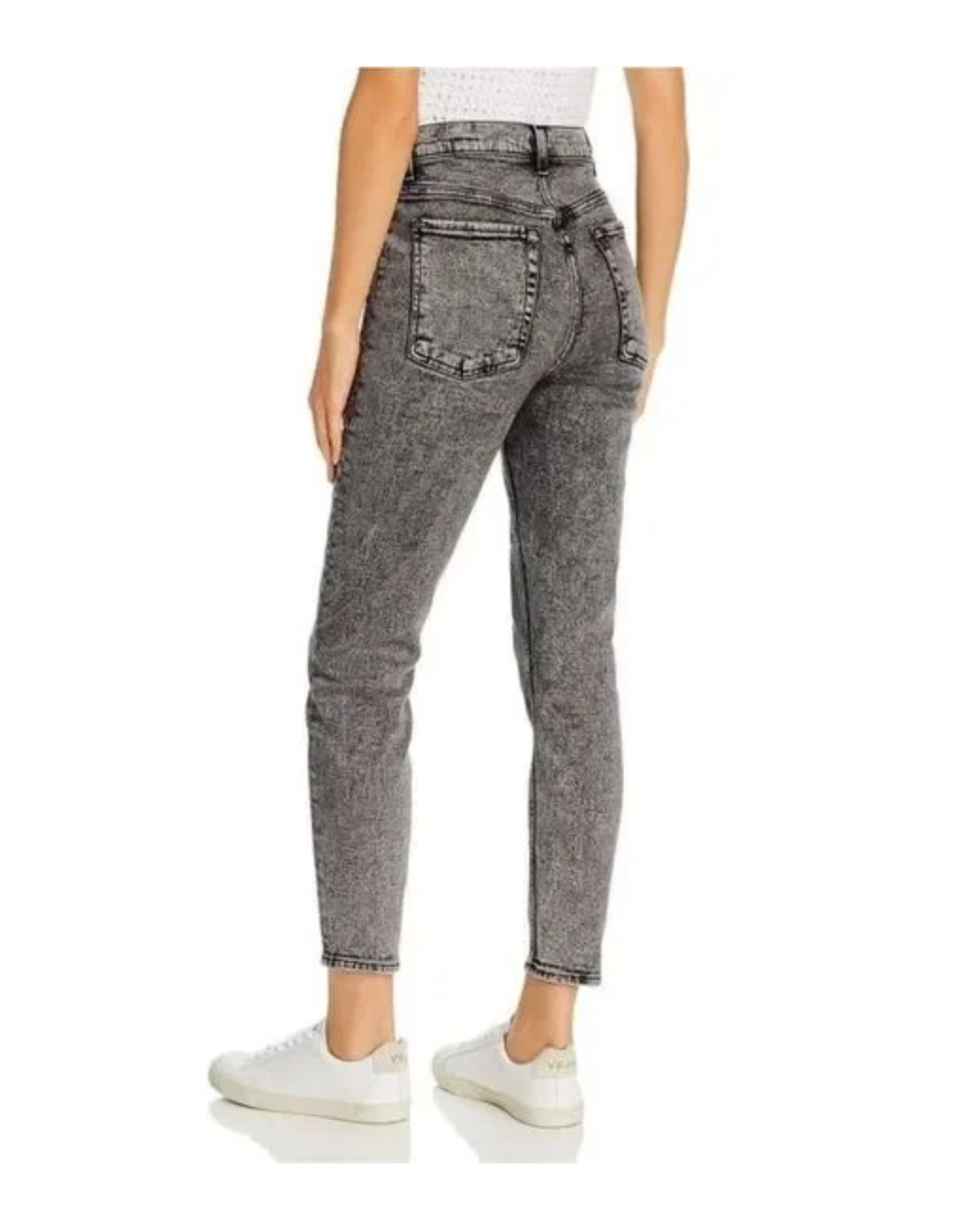 Retro Corset Acid wash Skinny Denim