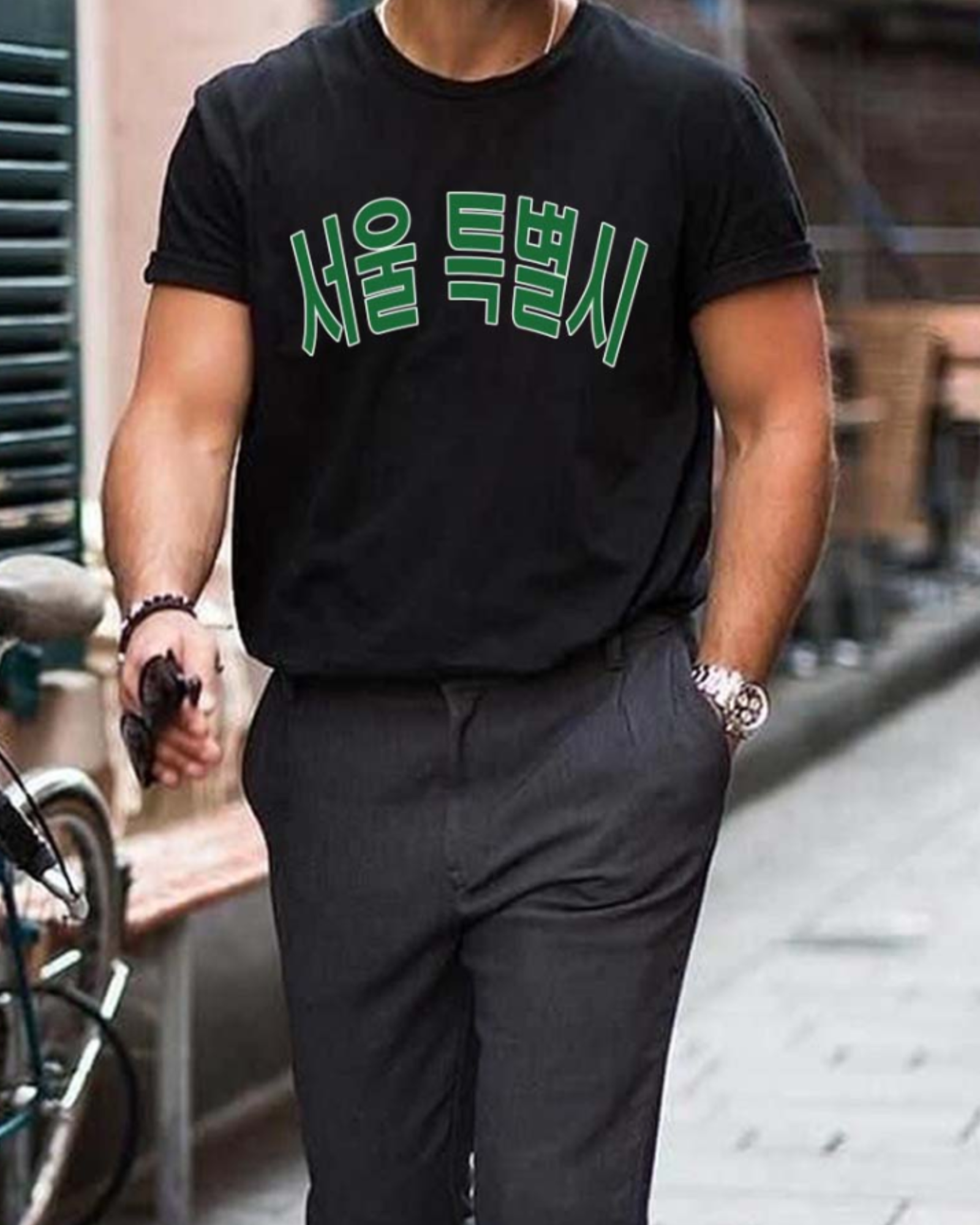 Seoul Unisex T-Shirt - Black