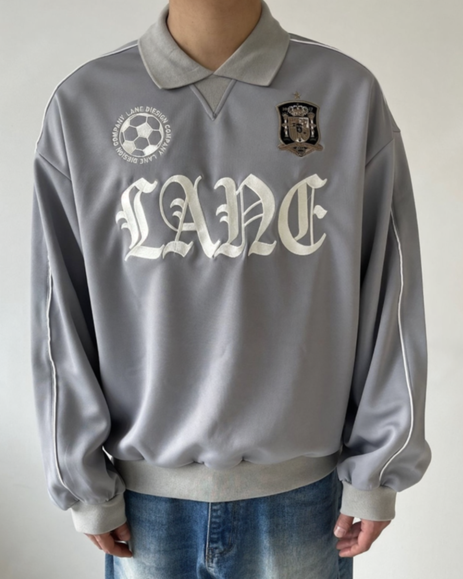 Lane Soccer Jersey  - Grey