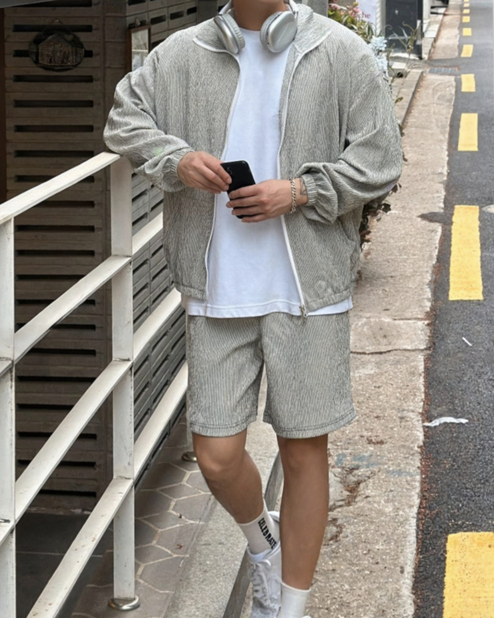 Waikiki Stripe Set - Black